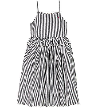 Tommy Hilfiger Kjole - Strap Dress - Dark Night Navy Stripes Tommy Hilfiger Kjole - Strap Dress - Dark Night Navy Stripes