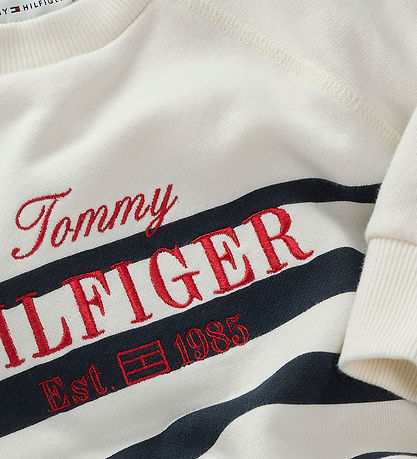 Sweat-shirt Tommy Hilfiger - Script - Dark Nuit Marine Stripe
