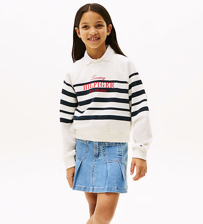 Sweat-shirt Tommy Hilfiger - Script - Dark Nuit Marine Stripe