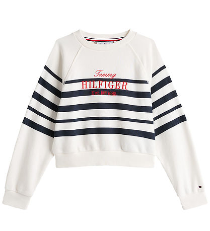 Sweat-shirt Tommy Hilfiger - Script - Dark Nuit Marine Stripe
