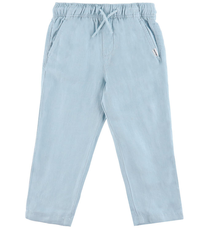 Tommy Hilfiger Bukser - Hør - Breezy Blue