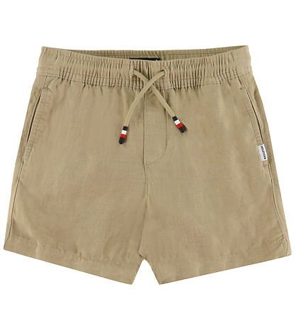 Tommy Hilfiger Shorts - Leinen - Sandelholz Khaki