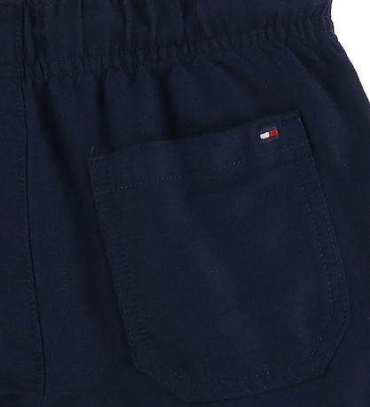 Tommy Hilfiger Bukser - Hør - Dark Night Navy Tommy Hilfiger Bukser - Hør - Dark Night Navy