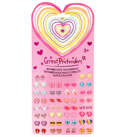 Great Pretenders Øreringe - Stick-on - 30 stk. - Heart