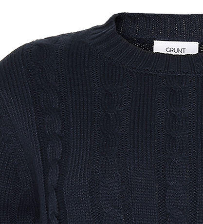 Grunt T-shirt - Strik - Gru - Navy