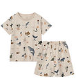 Liewood Nattøj - 2-delt - Ilford - Sea Creature/Sandy