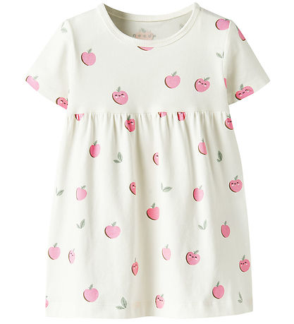 Name It Kjole - NbfVandora - Cloud Dancer/Apples Name It Kjole - NbfVandora - Cloud Dancer/Apples