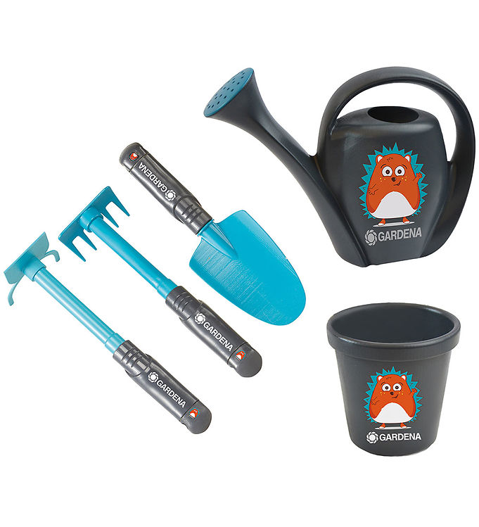 Gardena Havesæt - Skovl, Rive, Hakke, Vandkande Og Potte