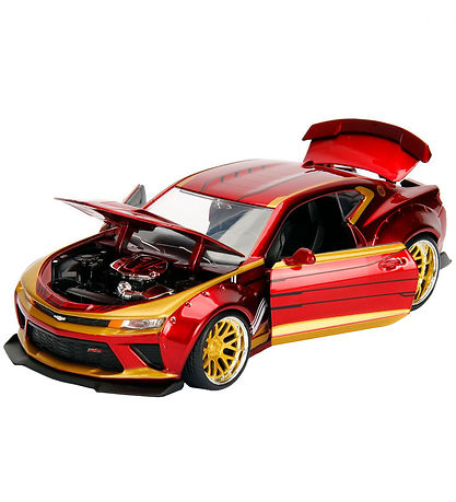 Jada Bil m. Figur - Marvel Avengers - Iron Man & 2016 Chevy Cama Jada Bil m. Figur - Marvel Avengers - Iron Man & 2016 Chevy Cama