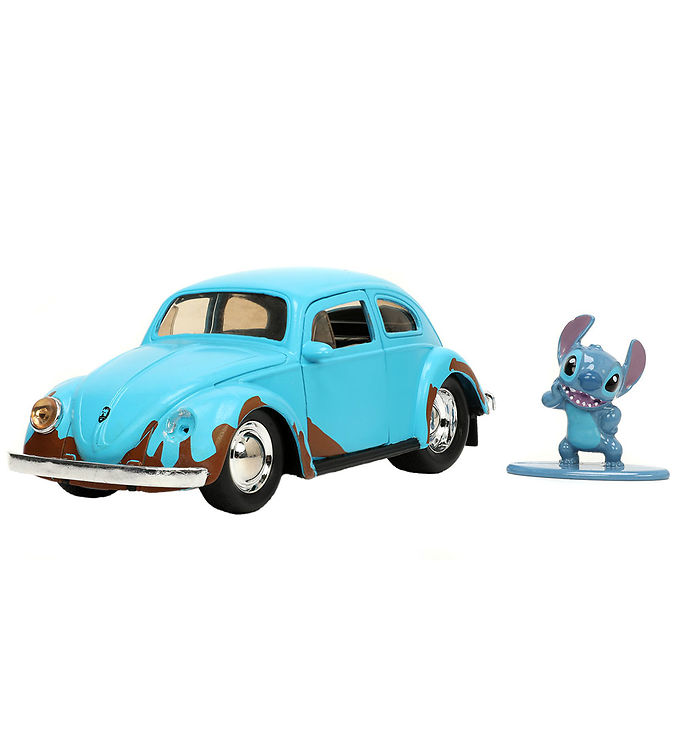 Jada Bil m. Figur - Disney - Stitch & 1959 VW Beetle - 1:32