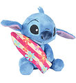Disney Bamse - Stitch m. Surfbræt - 25 cm Disney Bamse - Stitch m. Surfbræt - 25 cm