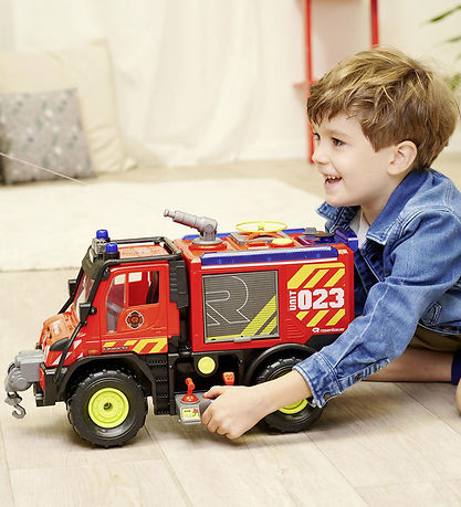Dickie Toys Slökkviliðsbíll - MB Unimog U530 Brunabjörgun - Hljó