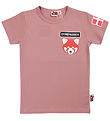 DYR-Cph T-shirt - Dyrepasser - Rose Beige Roed Panda