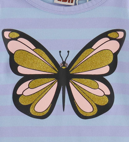 DYR-Cph Bluse - Dyrroar - Lila/Baby Blue Sommerfugl