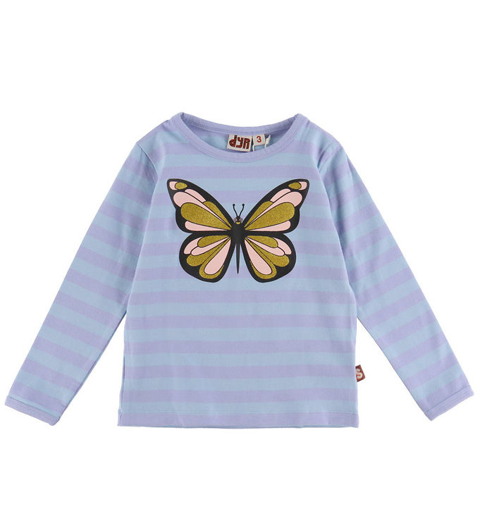 DYR-Cph Bluse - Dyrroar - Lila/Baby Blue Sommerfugl