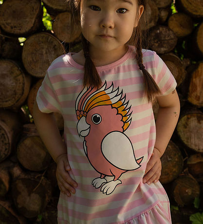 DYR-Cph Kjole - Dyrzanzi - Pastel Pink/Chalk Papegoeje DYR-Cph Kjole - Dyrzanzi - Pastel Pink/Chalk Papegoeje