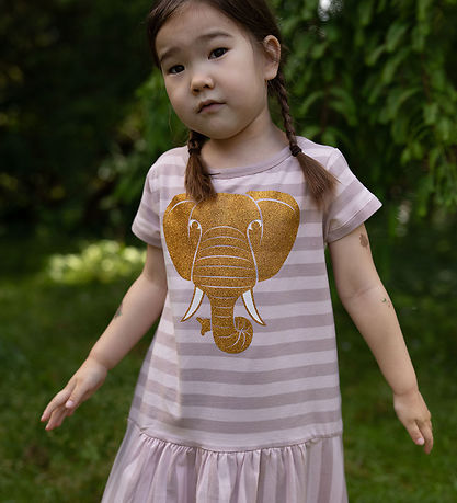 DYR-Cph Kjole - Dyrzanzi - Rose Beige Elefant Glitter DYR-Cph Kjole - Dyrzanzi - Rose Beige Elefant Glitter