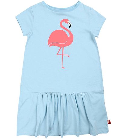 DYR-Cph Kjole - Dyrperky - Baby Blue Flamingo