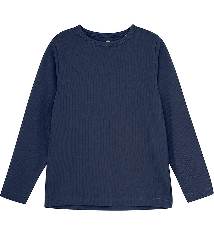 En Fant Bluse Rib - Indigo Blue