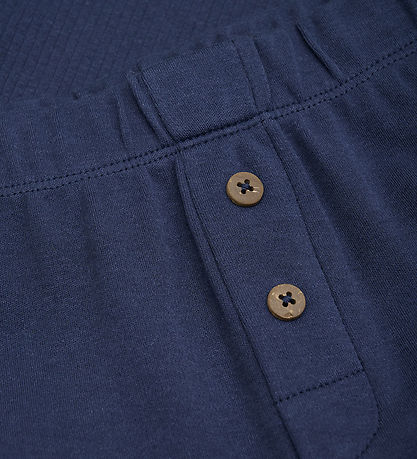 En Fant Nattøj - Sæt - Indigo Blue