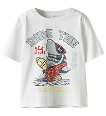 Name It T-shirt - NmmVanyo - Bright White/Ride Name It T-shirt - NmmVanyo - Bright White/Ride