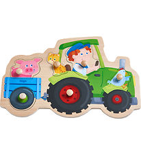 HABA Puslespil - 6 Brikker - Træ - Traktor