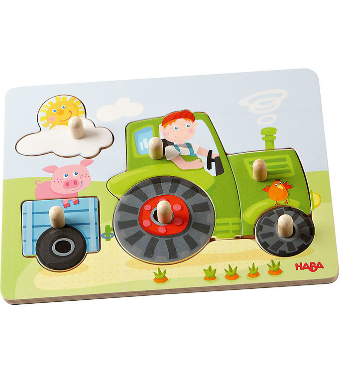 HABA Puslespil - 6 Brikker - Træ - Peter's Farm