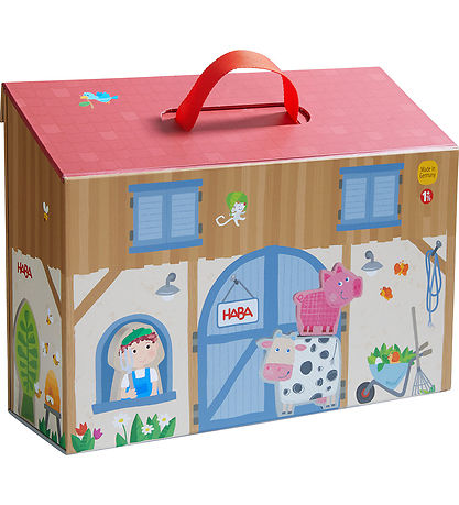 HABA Play World Legetøj - 23 Dele - Gård HABA Play World Legetøj - 23 Dele - Gård