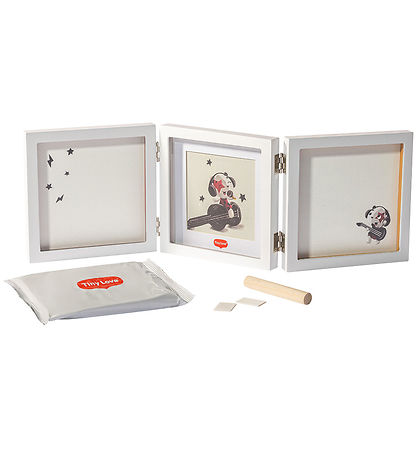 Tiny Love Aftryksæt - Hånd/Fod - Dobbeltramme - Hvid Tiny Love Aftryksæt - Hånd/Fod - Dobbeltramme - Hvid