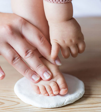 Tiny Love Aftryksæt - Hånd/Fod - Dobbeltramme - Hvid