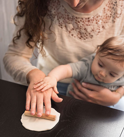 Tiny Love Aftryksæt - Hånd/Fod - Dobbeltramme - Wood Tiny Love Aftryksæt - Hånd/Fod - Dobbeltramme - Wood