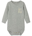 Name It Body l/æ - NbfLaby - Grey Melange