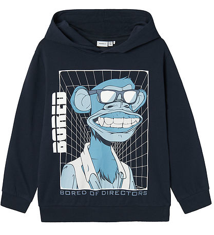 Name It Hoodie - NkmNobel Bored Of Directors - Dark Sapphire