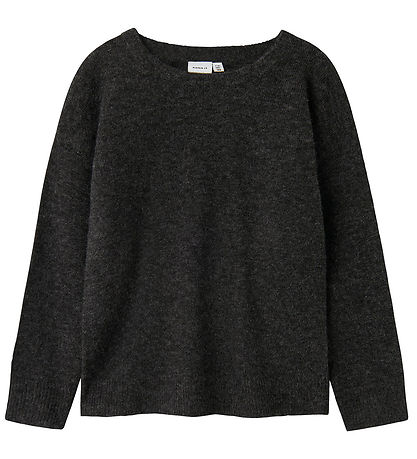 Name It Bluse - Strik - NkmTalils - Dark Grey Melange Name It Bluse - Strik - NkmTalils - Dark Grey Melange