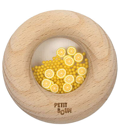 Petit Boum Sanselegetøj - Træ - Donut - Citroner
