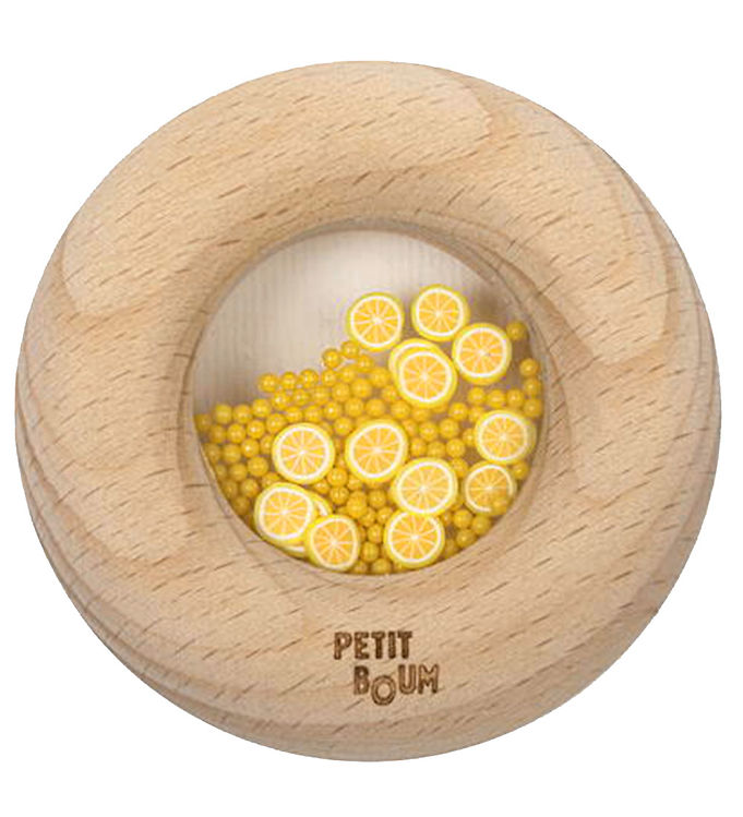 Petit Boum Sanselegetøj – Træ – Donut – Citroner