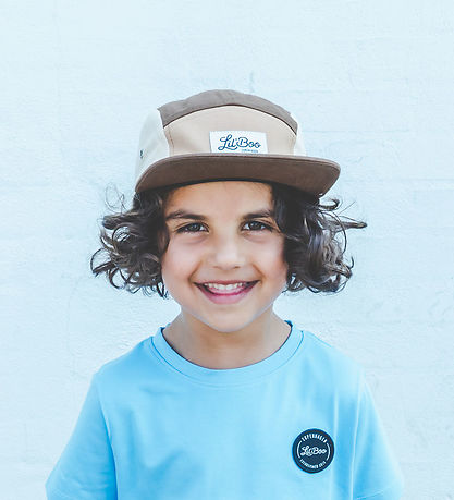 Lil' Boo Copenhagen Kasket - Block Brown 5-Panel - Brun