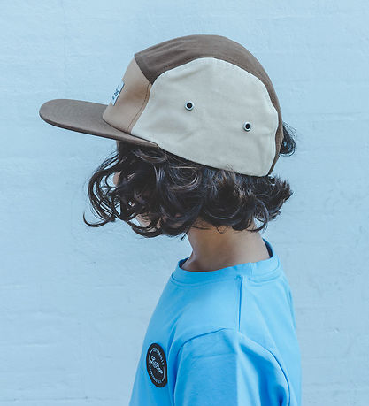Lil' Boo Copenhagen Kasket - Block Brown 5-Panel - Brun