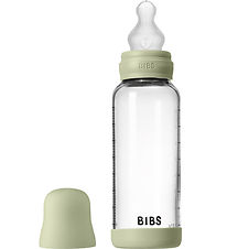 BIBS Sutteflaske - 240 ml - Glas/Silikone - Sage BIBS Sutteflaske - 240 ml - Glas/Silikone - Sage