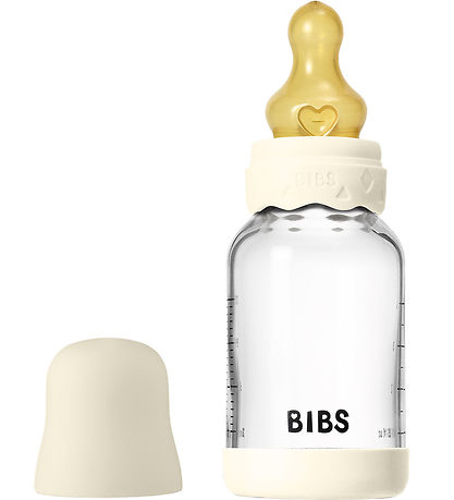 BIBS Boheme Sutteflaske - 120 ml - Glas/Naturgummi - Ivory BIBS Boheme Sutteflaske - 120 ml - Glas/Naturgummi - Ivory