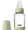 BIBS Sutteflaske - 120 ml - Glas/Silikone - Sage BIBS Sutteflaske - 120 ml - Glas/Silikone - Sage