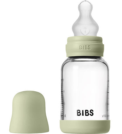 BIBS Sutteflaske - 120 ml - Glas/Silikone - Sage BIBS Sutteflaske - 120 ml - Glas/Silikone - Sage