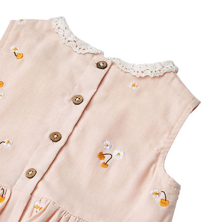 Wheat Kjole - Elma - Powder Yellow Cherries