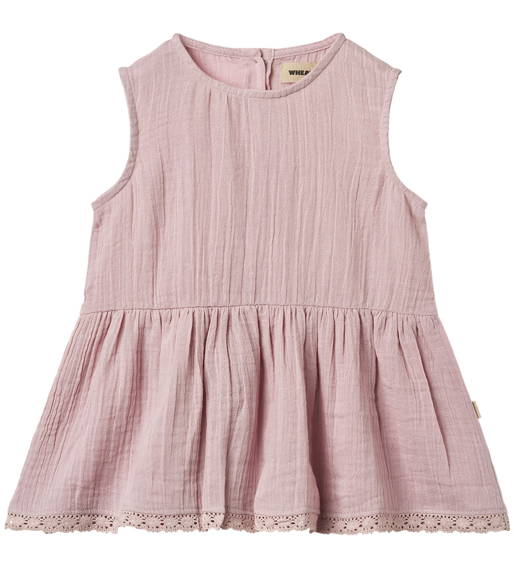 Wheat Top - Musselin - Bea - Lavender Mist m. Spitze - Wheat - 7 Jahre (122) - Tanktops