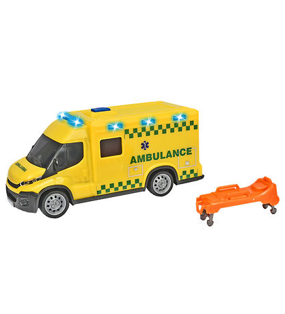 Dickie Toys Ambulance - Iveco - Lys/Lyd Dickie Toys Ambulance - Iveco - Lys/Lyd