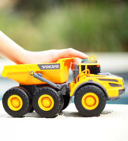 Dickie Toys Arbejdsbil - Volvo Articulated Hauler - Lys/Lyd