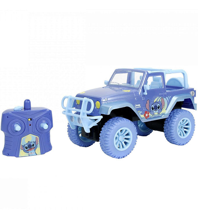 Jada Fjernstyret Bil - Disney - Stitch Jeep - 1:16