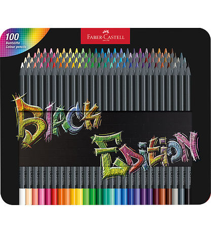 Faber-Castell Farveblyanter - Trekantet - Black Edition - 100 St Faber-Castell Farveblyanter - Trekantet - Black Edition - 100 St