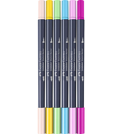 Faber-Castell Tuscher - 6 Stk. - Goldfaber Sketch - Kawaii