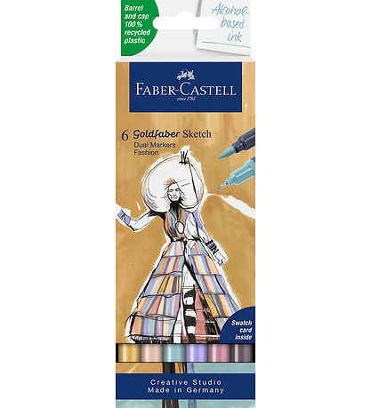 Faber-Castell Tuscher - 6 Stk. - Goldfaber Sketch - Fashion